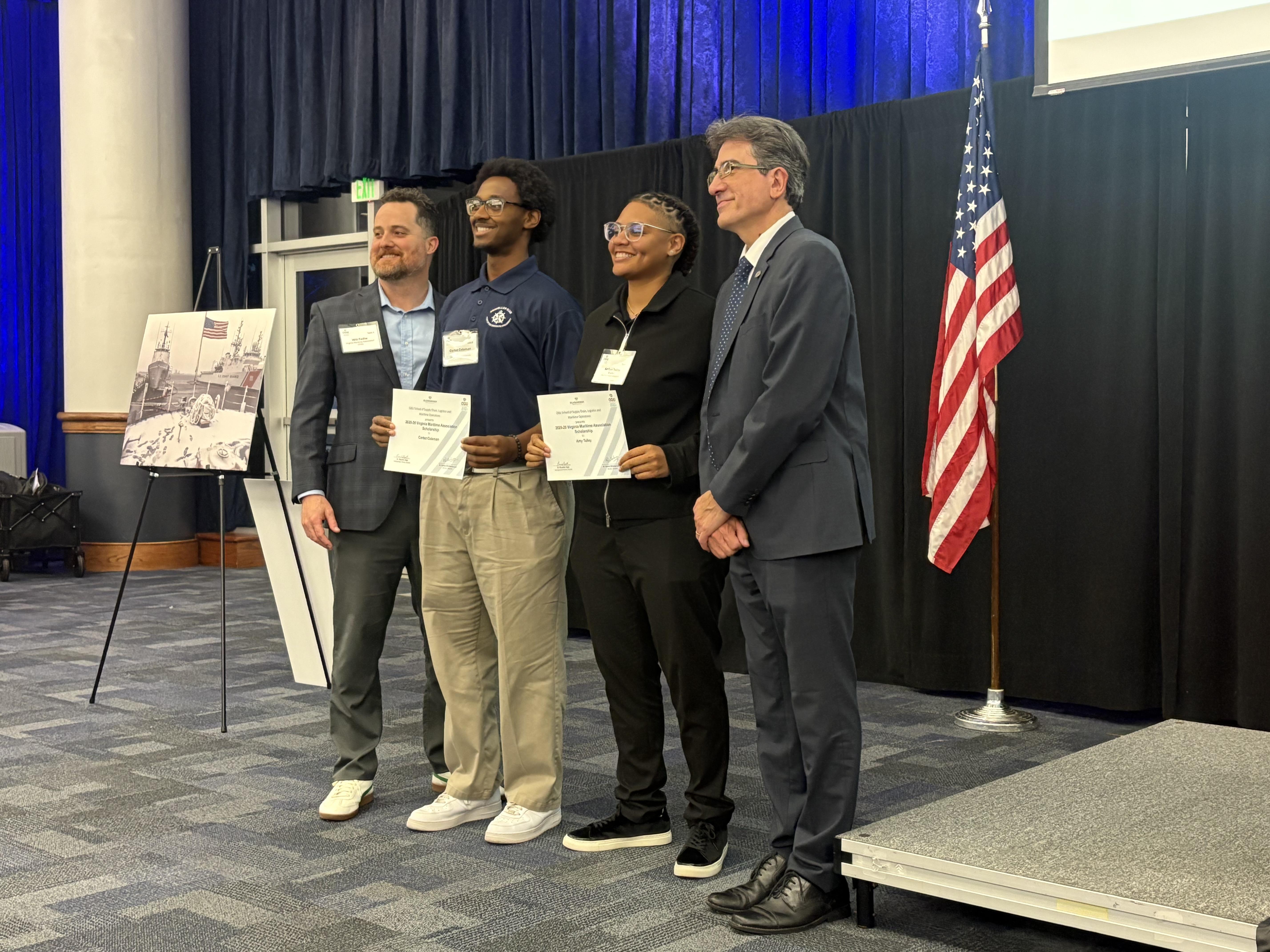 L-R Will Fediw, Cortez Coleman, Amber Talley, Ricardo Ungo